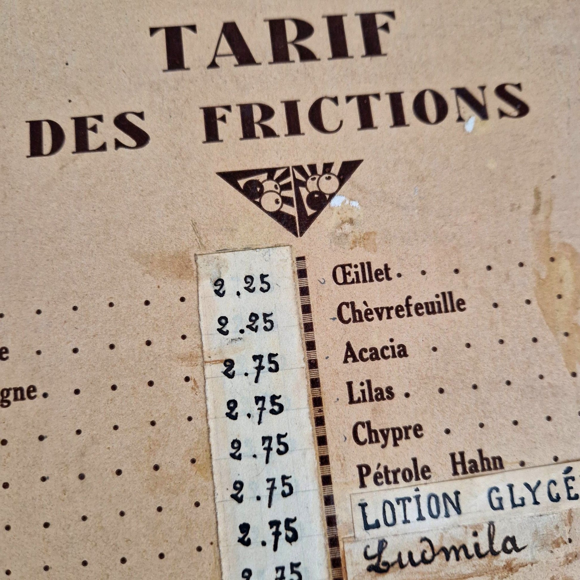 deco retro coiffeur parfumerie ancienne