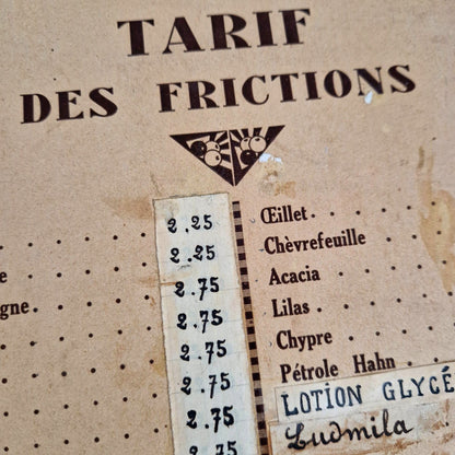 deco retro coiffeur parfumerie ancienne