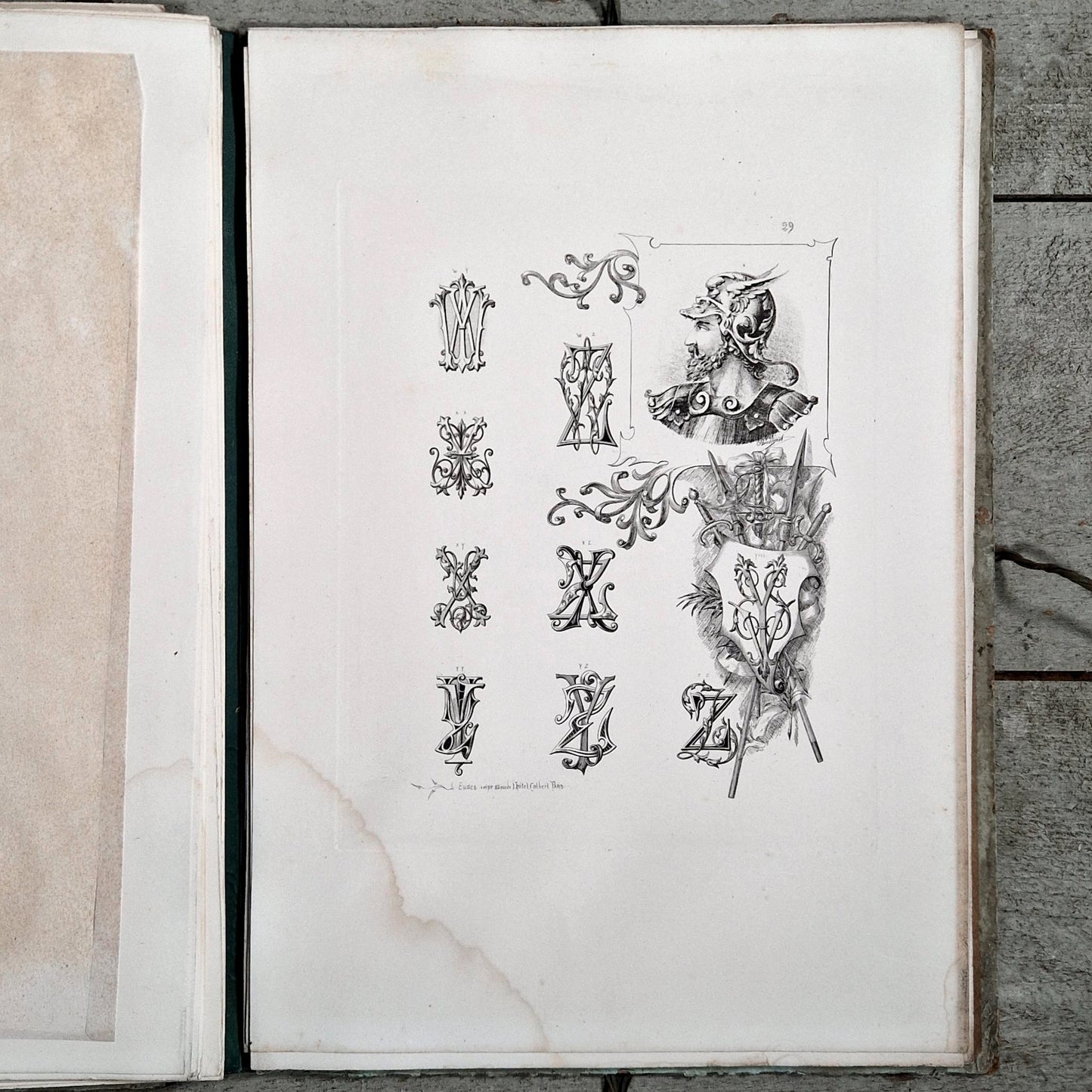 decorative monogram designs 19th century