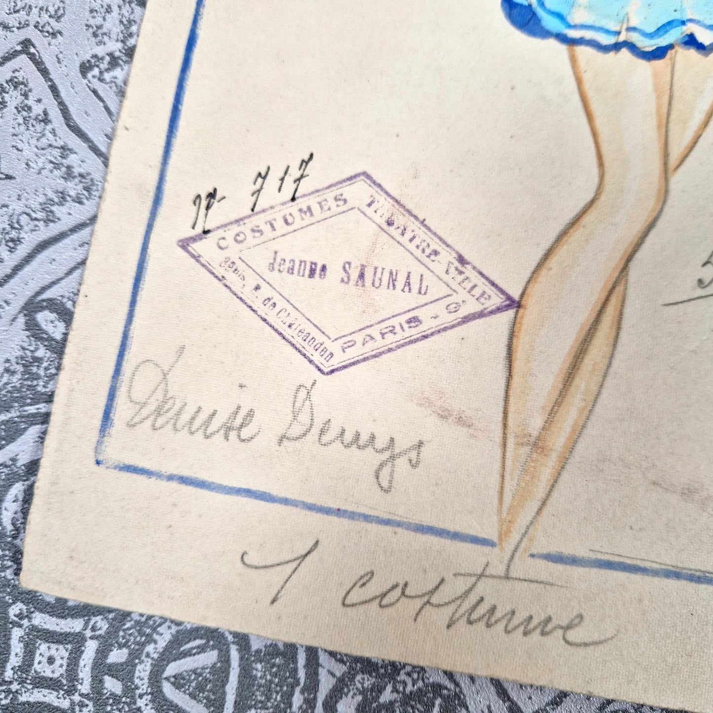 dessin mode spectacle ancien