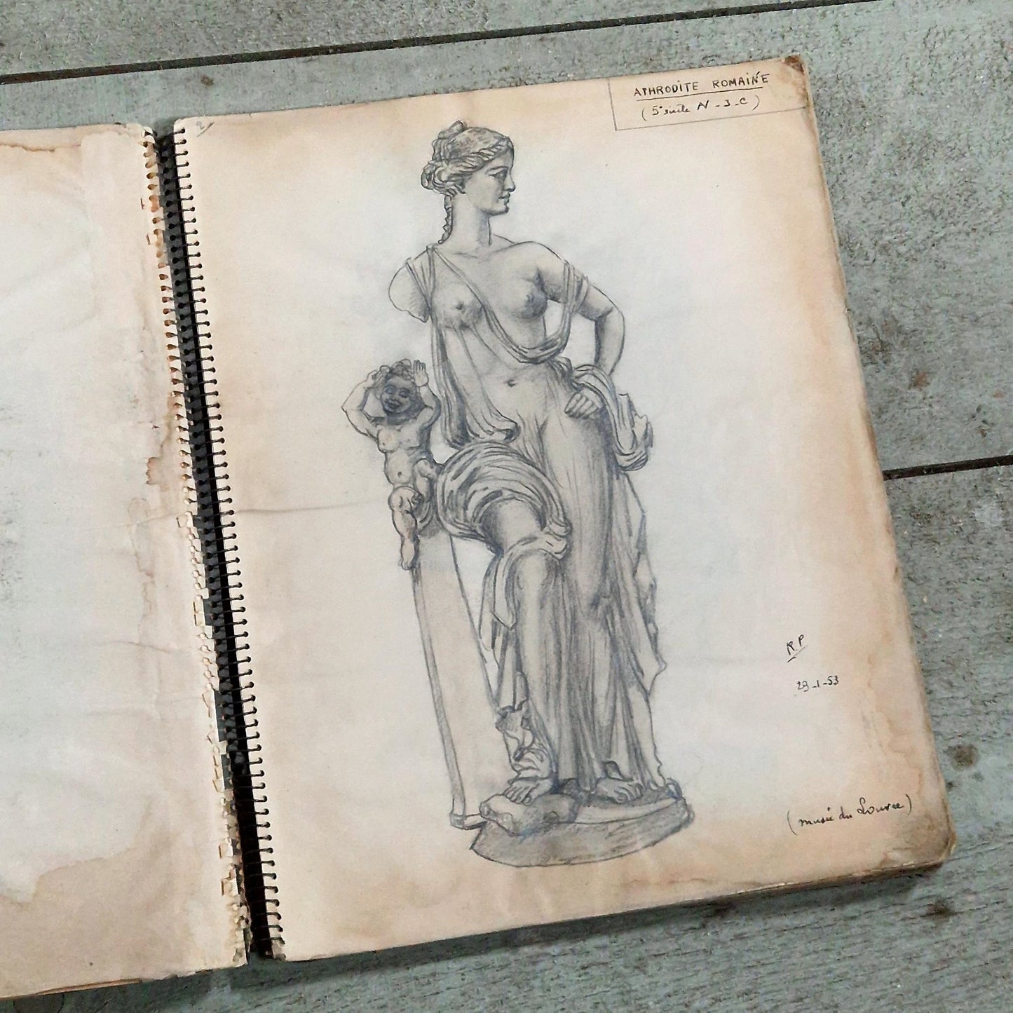 dessins academiques etude corps louvre