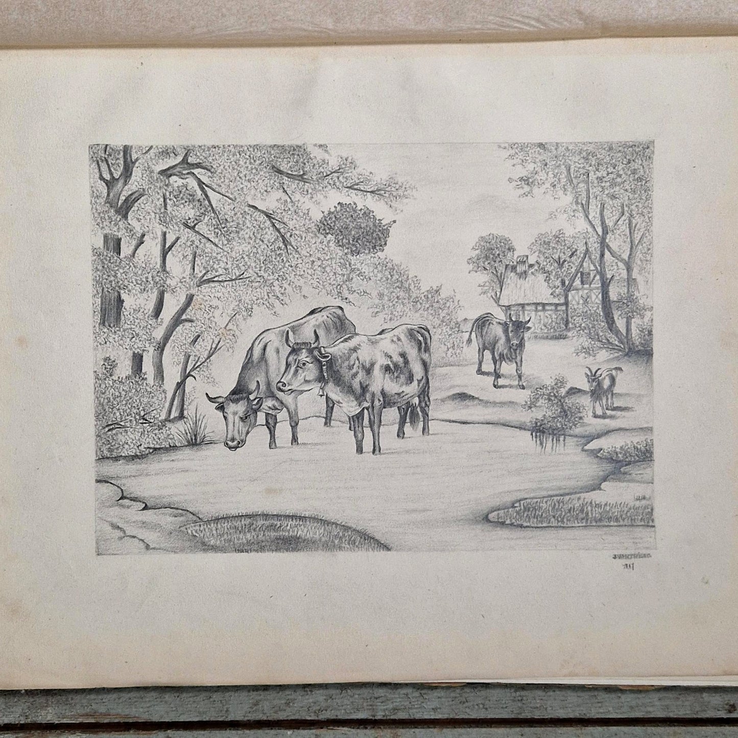 dessins originaux paysages et portraits 1887