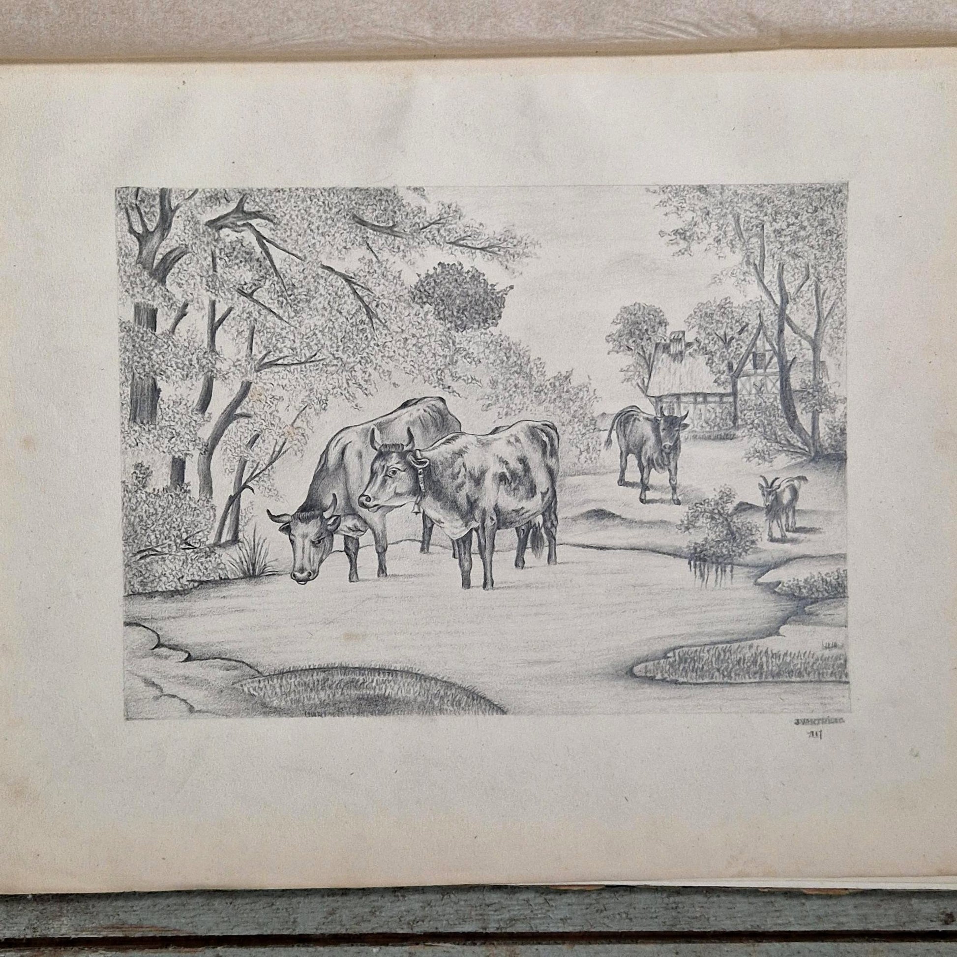 dessins originaux paysages et portraits 1887