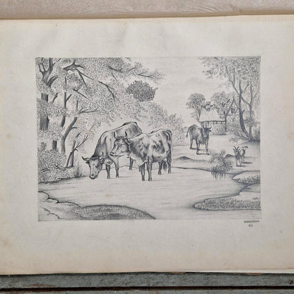 dessins originaux paysages et portraits 1887