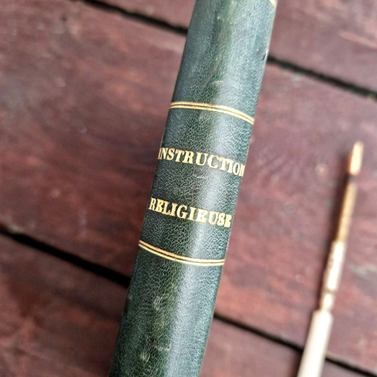 dos reliure titre instruction religieuse xixe