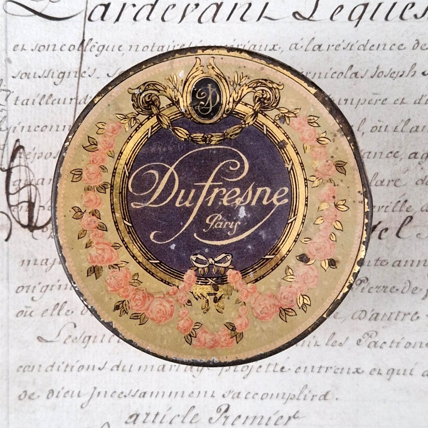 Rare box of "Dufresne - Paris" chocolates, circa 1910
