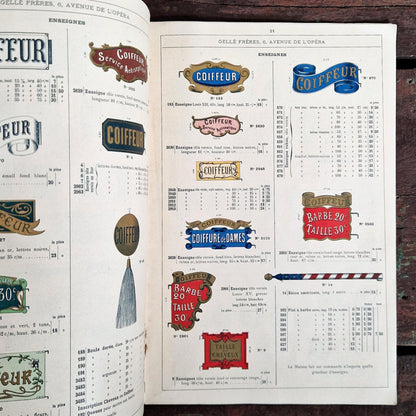 early 1900s hairdressing equipment book