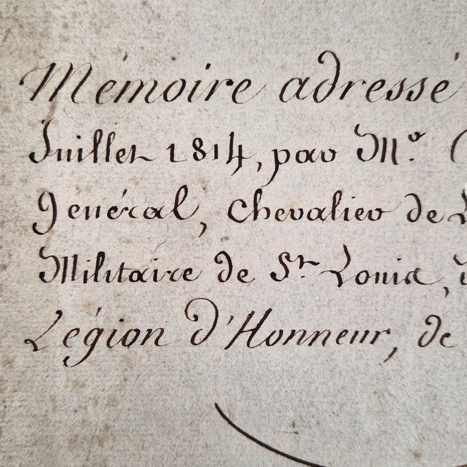early 19th century french manuscript