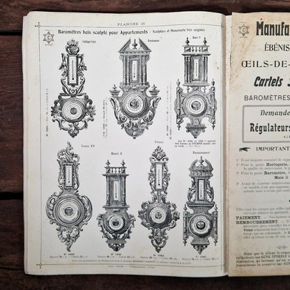 early 20th century clock catalogue