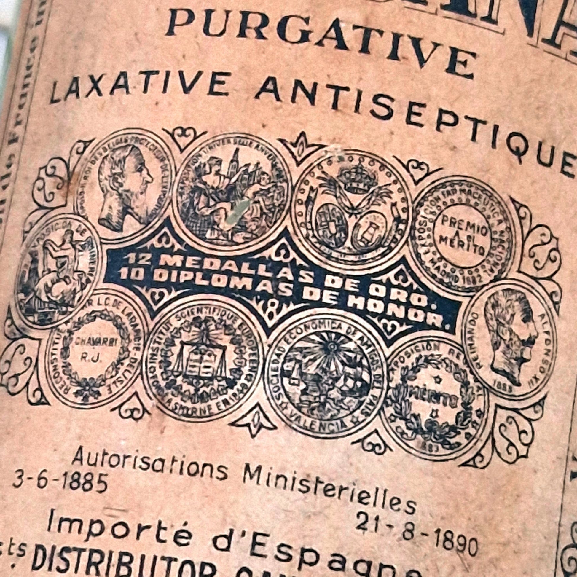 eau minerale purgative antique