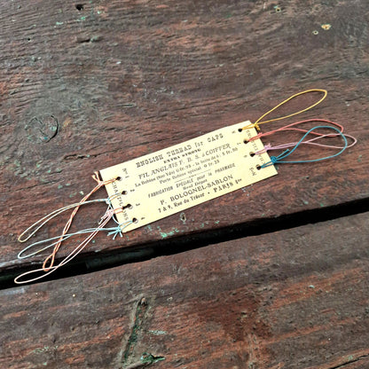 echantillon fil a coiffer ancien