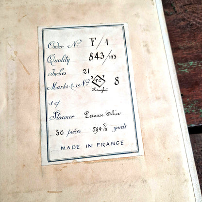 echantillons damassés couleurs vives 1900