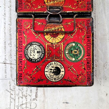 eclipse polish vintage metal tin paris