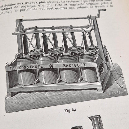 Ancien catalogue illustré « Lumière électrique - Piles Radiguet » - Vers 1890