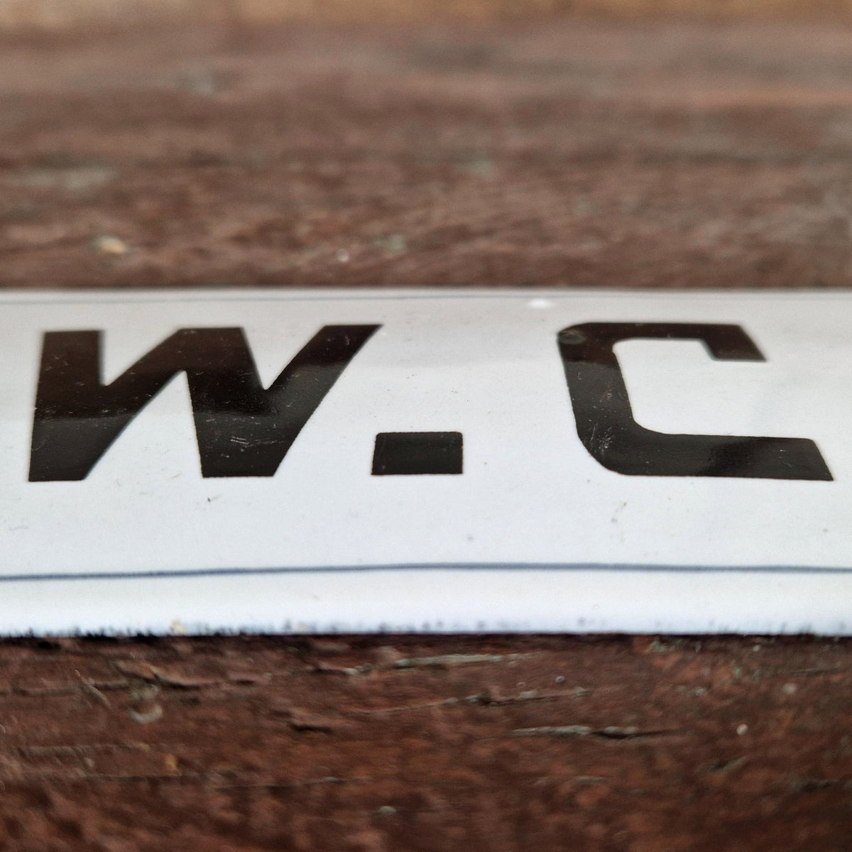 Ancienne Plaque émaillée « W.C. »