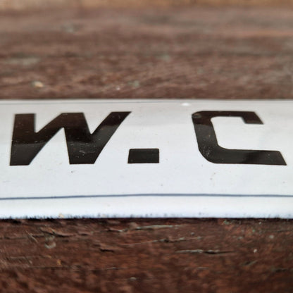 Ancienne Plaque émaillée « W.C. »