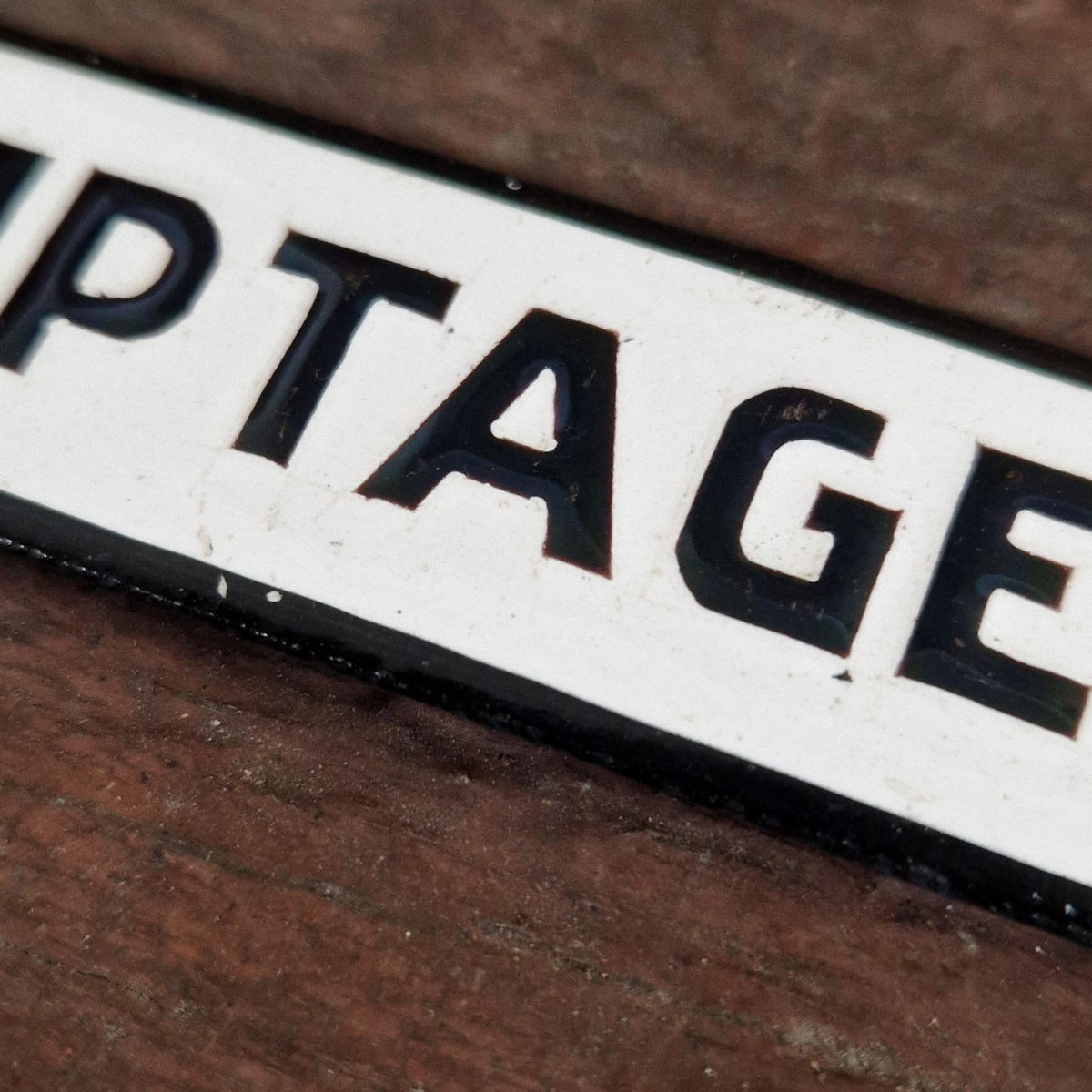 Plaque émaillée « Comptage »
