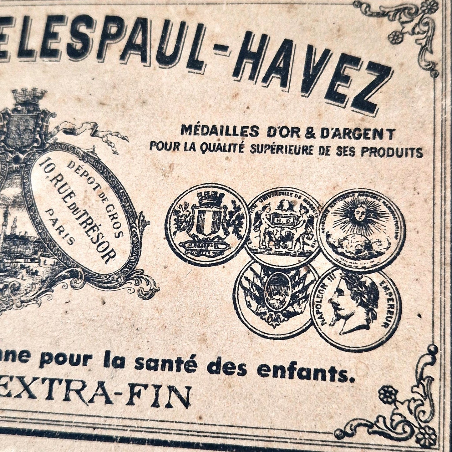 emballage carton chocolat 1920 Lille