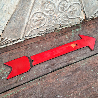 enamel arrow plate industrial decor