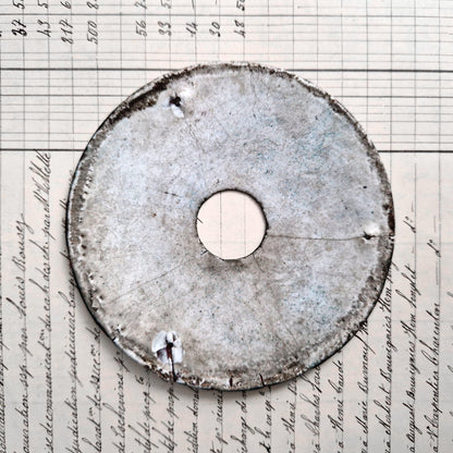 enamel clock dial small vintage