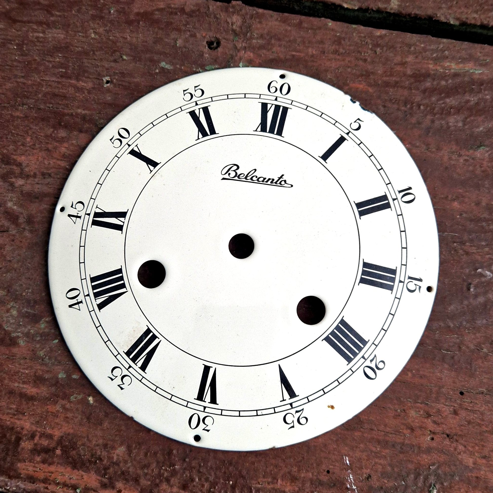 enamel dial belcanto clock face