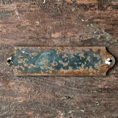 enamel sign pump panel vintage