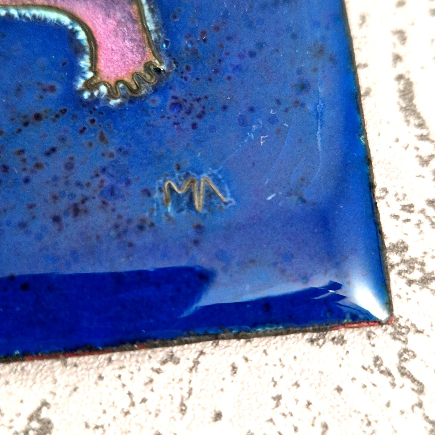 enamel tile angel ceramic