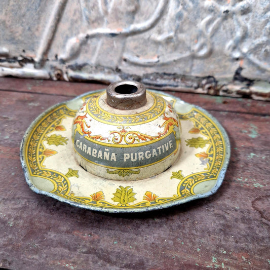 encrier publicitaire tole lithographie carabana