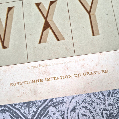 engraved font sample 1900 botzum