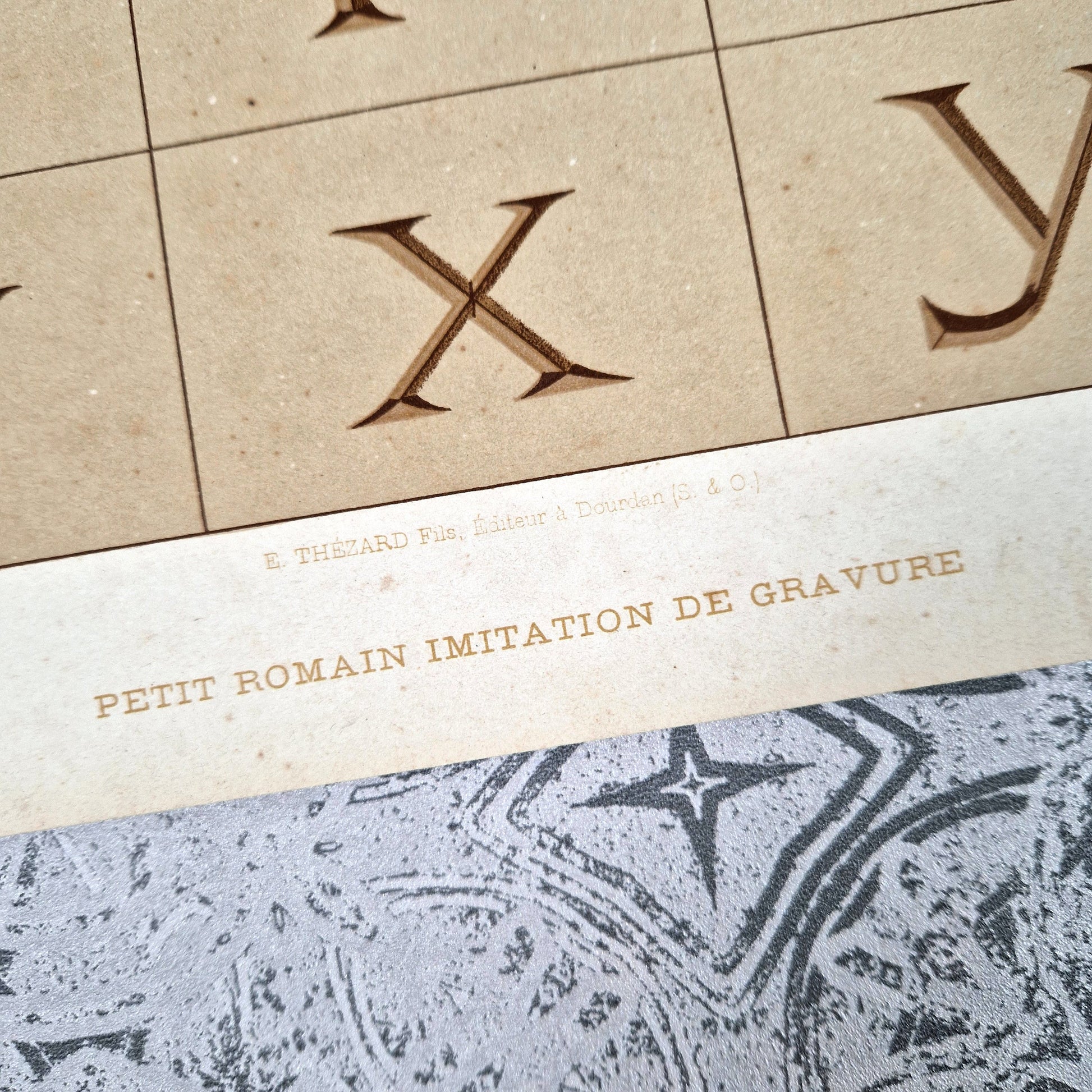 engraved typography roman sample 1900