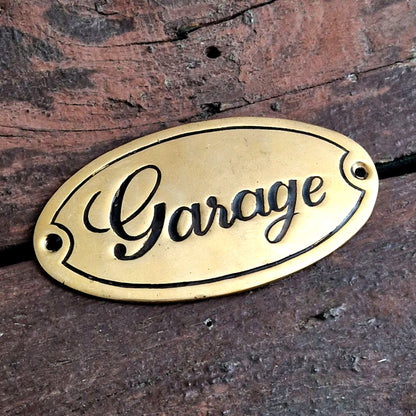 enseigne laiton ancienne garage