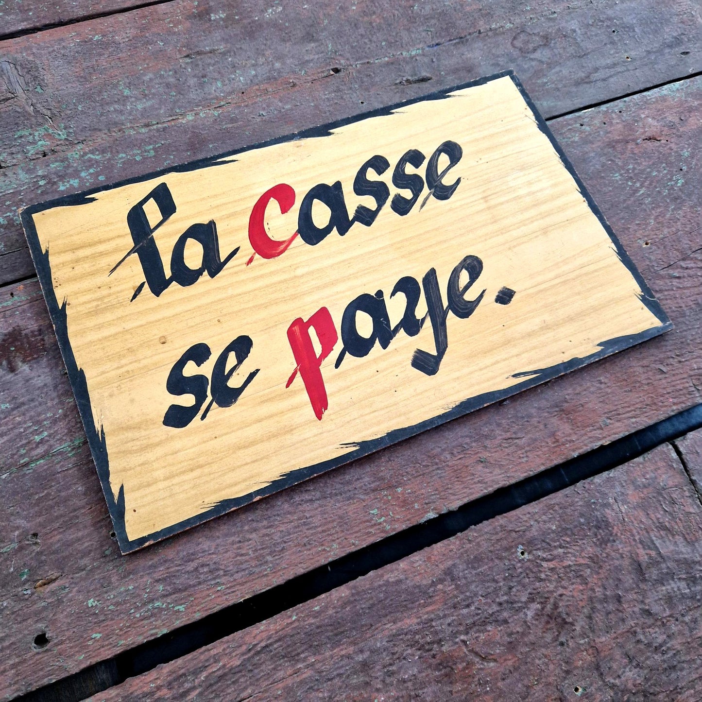 enseigne vintage bistrot la casse