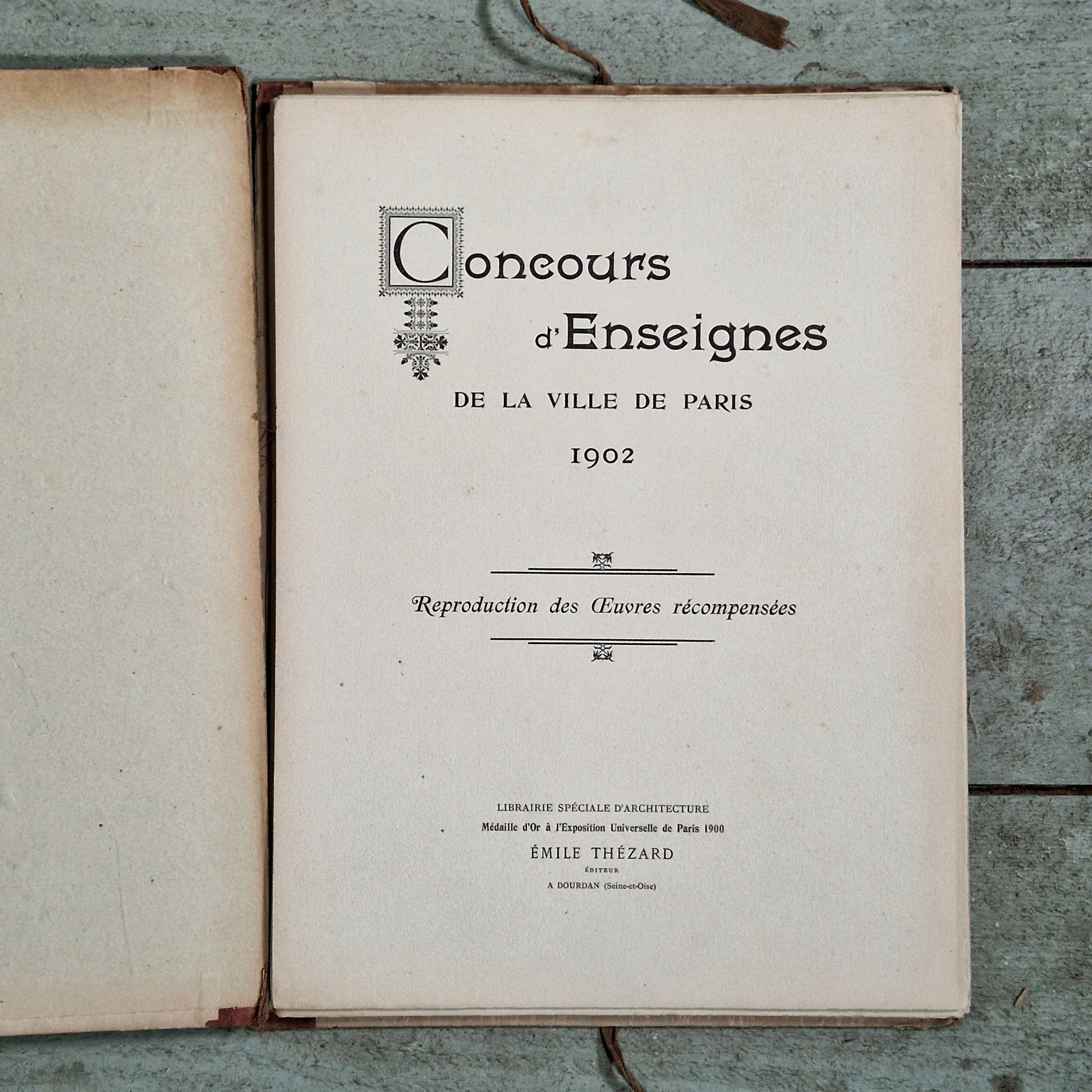 enseignes art nouveau paris thezard 1902