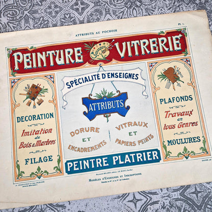 enseignes et alphabet peintre en lettres