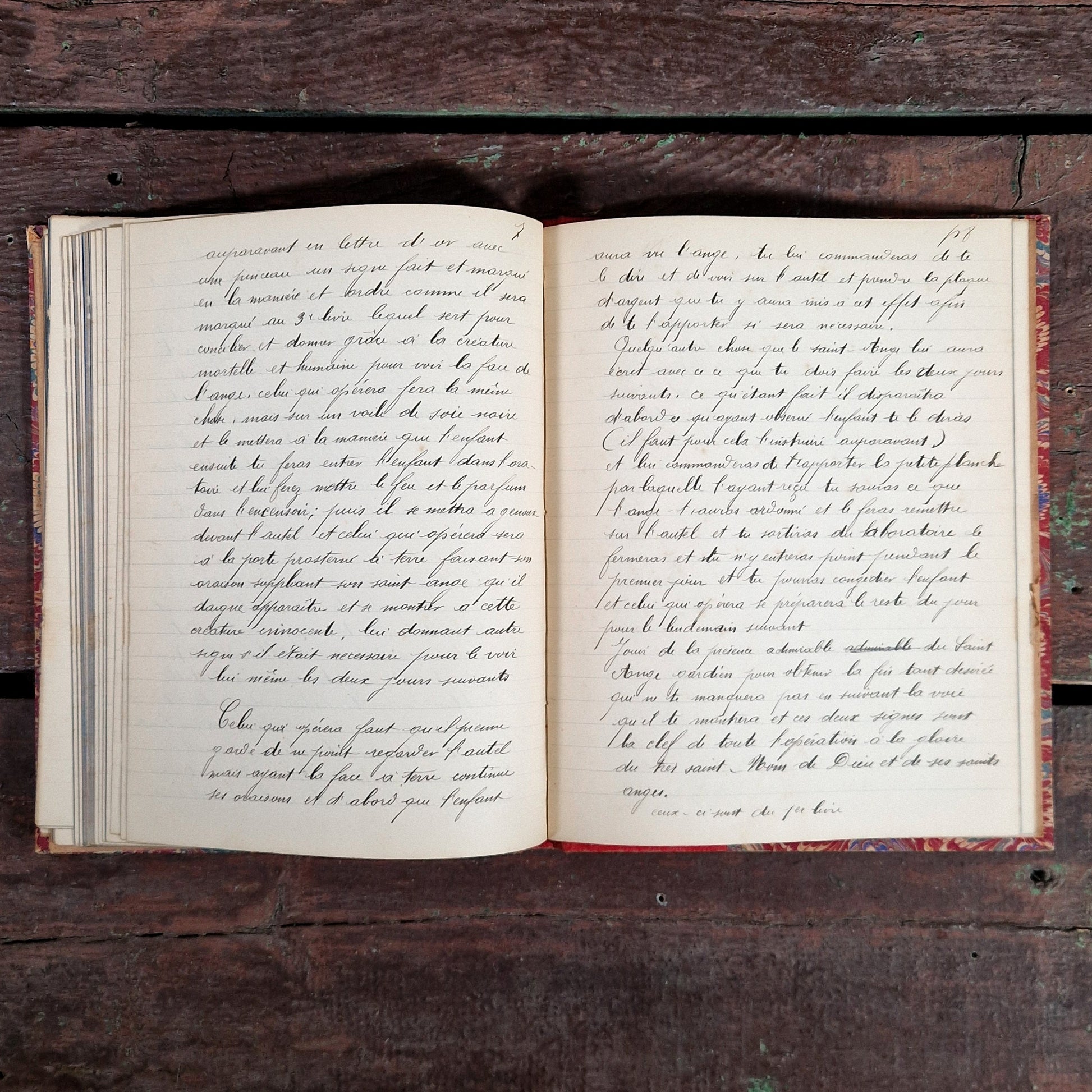 esoteric handwritten grimoire 100 pages