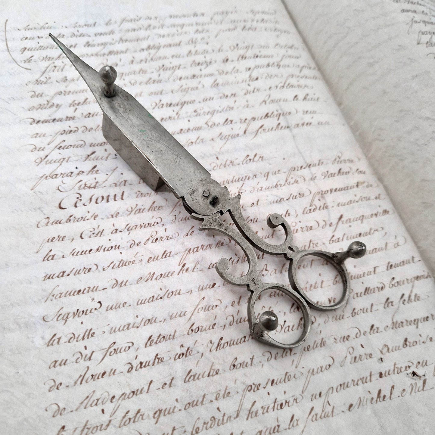 eteignoir bougie ancien fer forgé