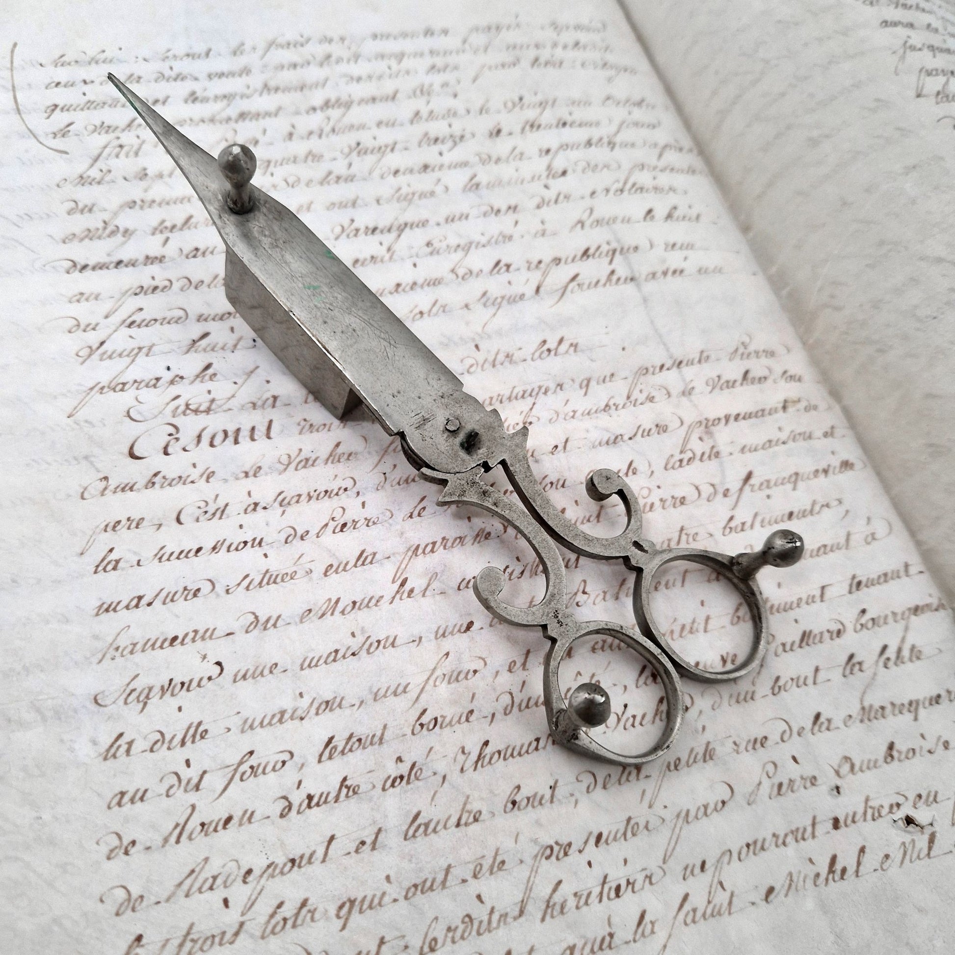 eteignoir bougie ancien fer forgé