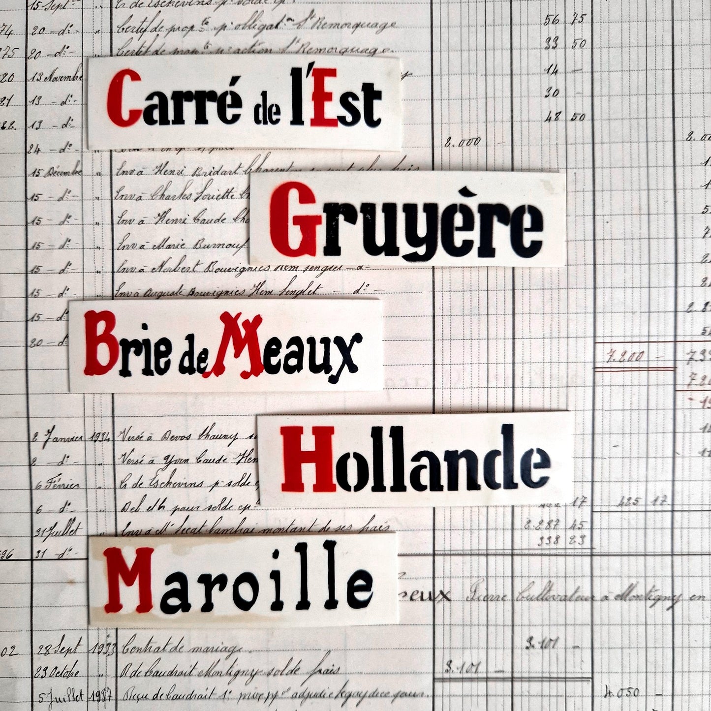 etiquette fromage ancien gruyere