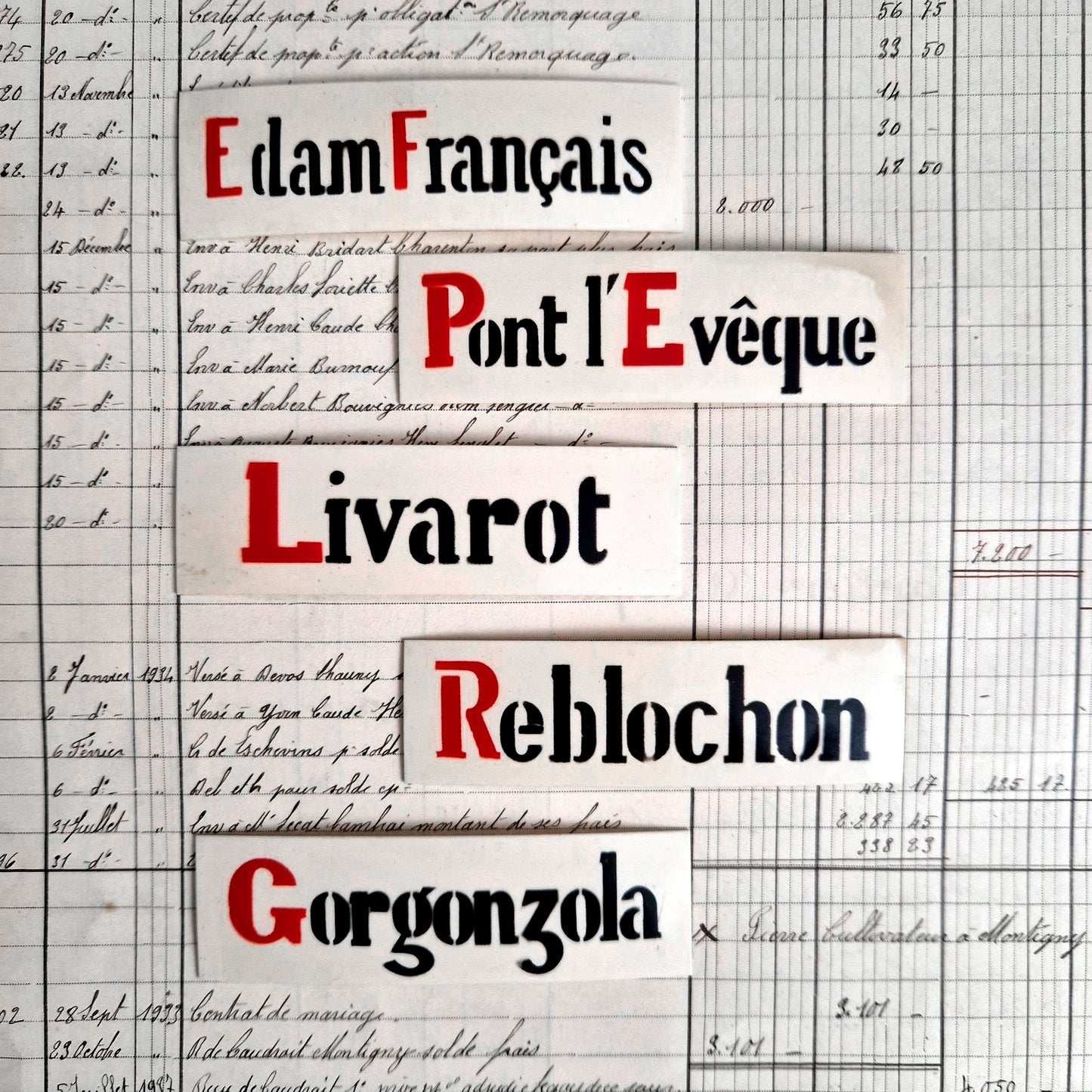 etiquette fromage livarot pancarte vitrine