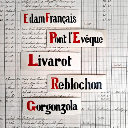 etiquette fromage livarot pancarte vitrine