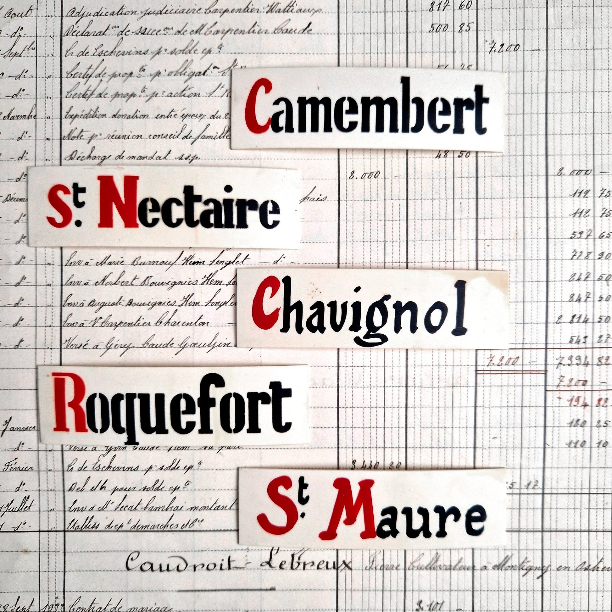 etiquette fromagerie vintage camembert