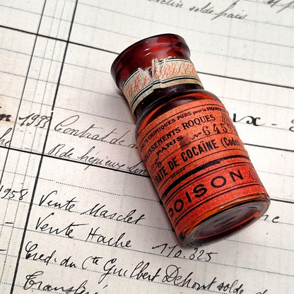 etiquette orange hydrochlorate cocaine roques