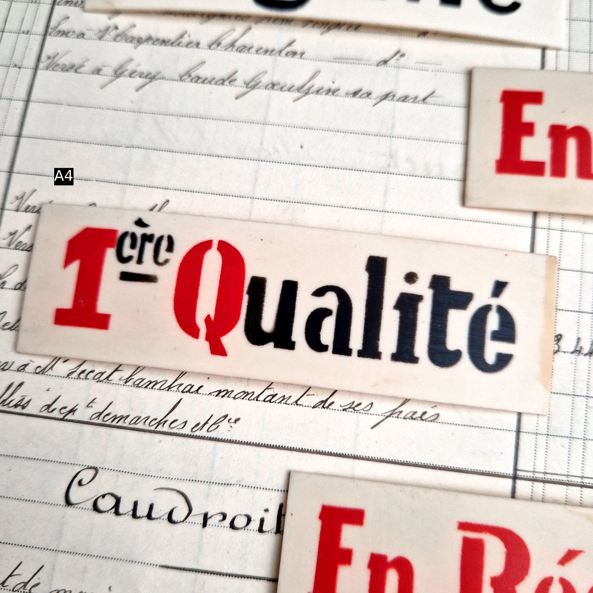 etiquette rétro vitrine boucherie