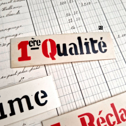 etiquette vitrine ancienne regime