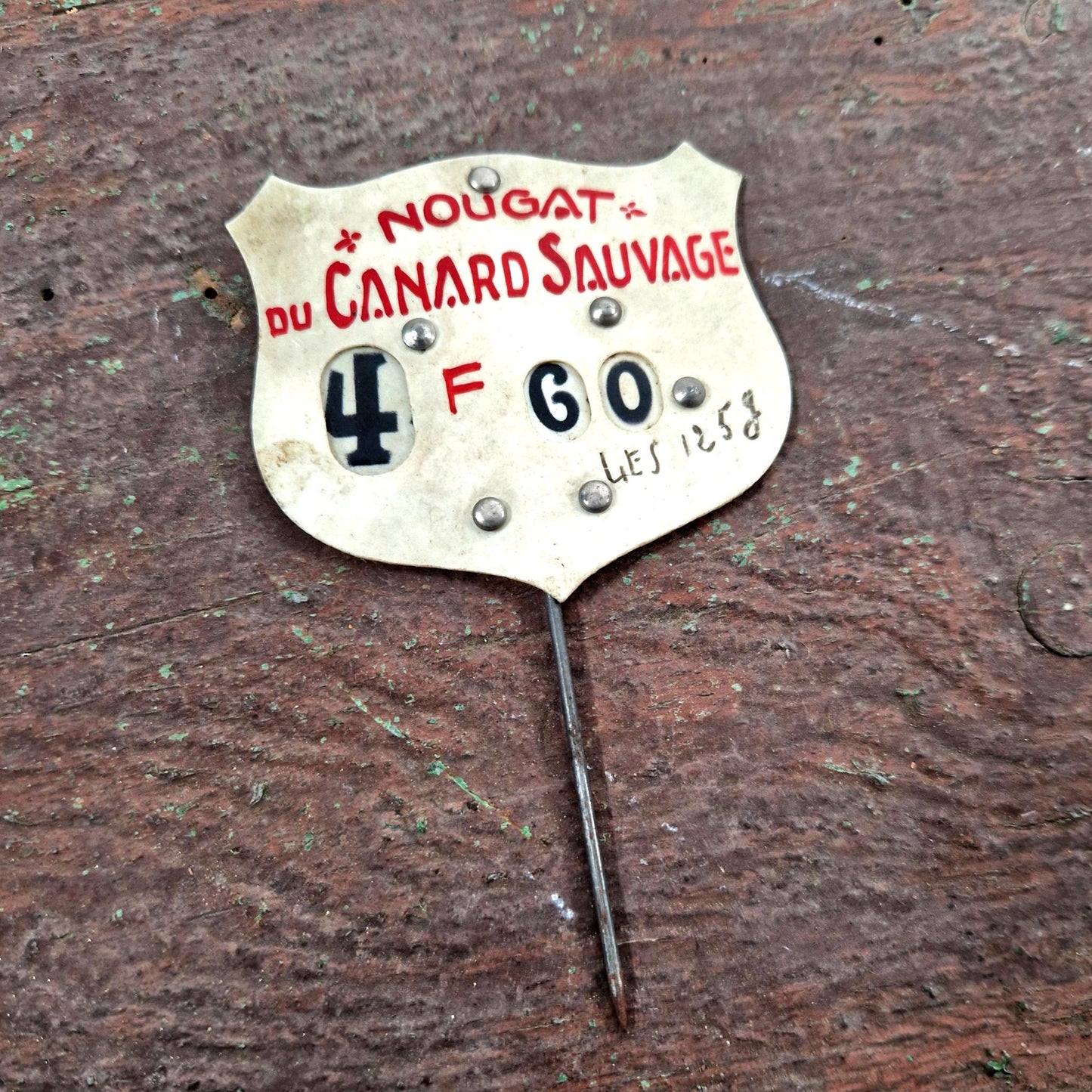 etiquette vitrine confiserie ancienne