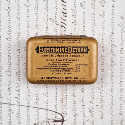 Eurythmine Dethan pharmacy box - Flu and pain