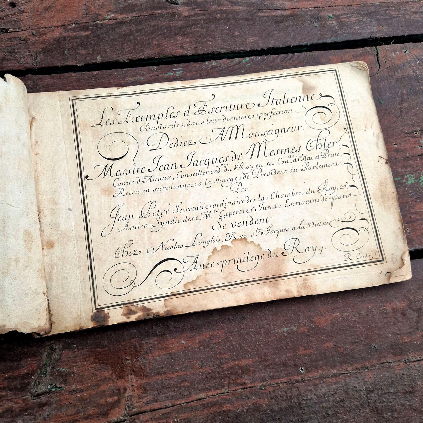 exemple écriture italienne bastarde