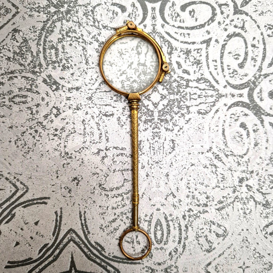 face à main en laiton belle époque