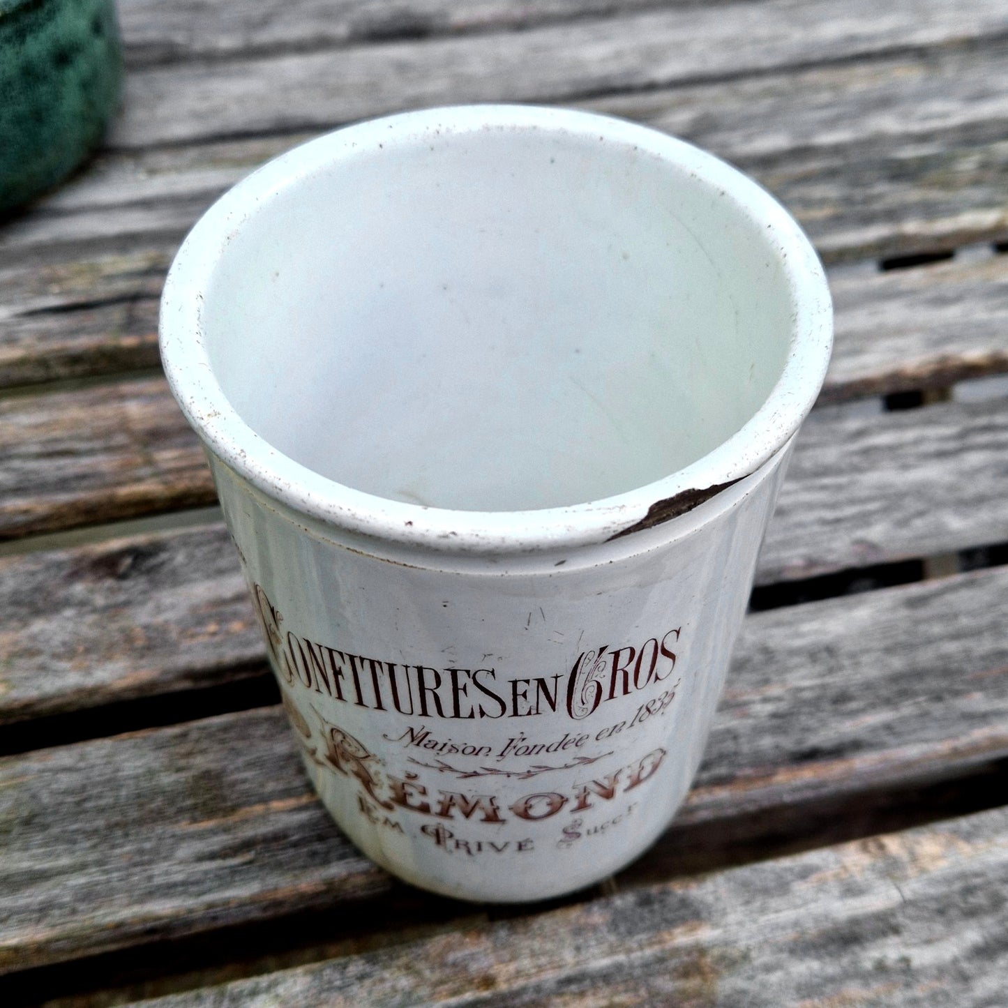 faience confiture jar luneville