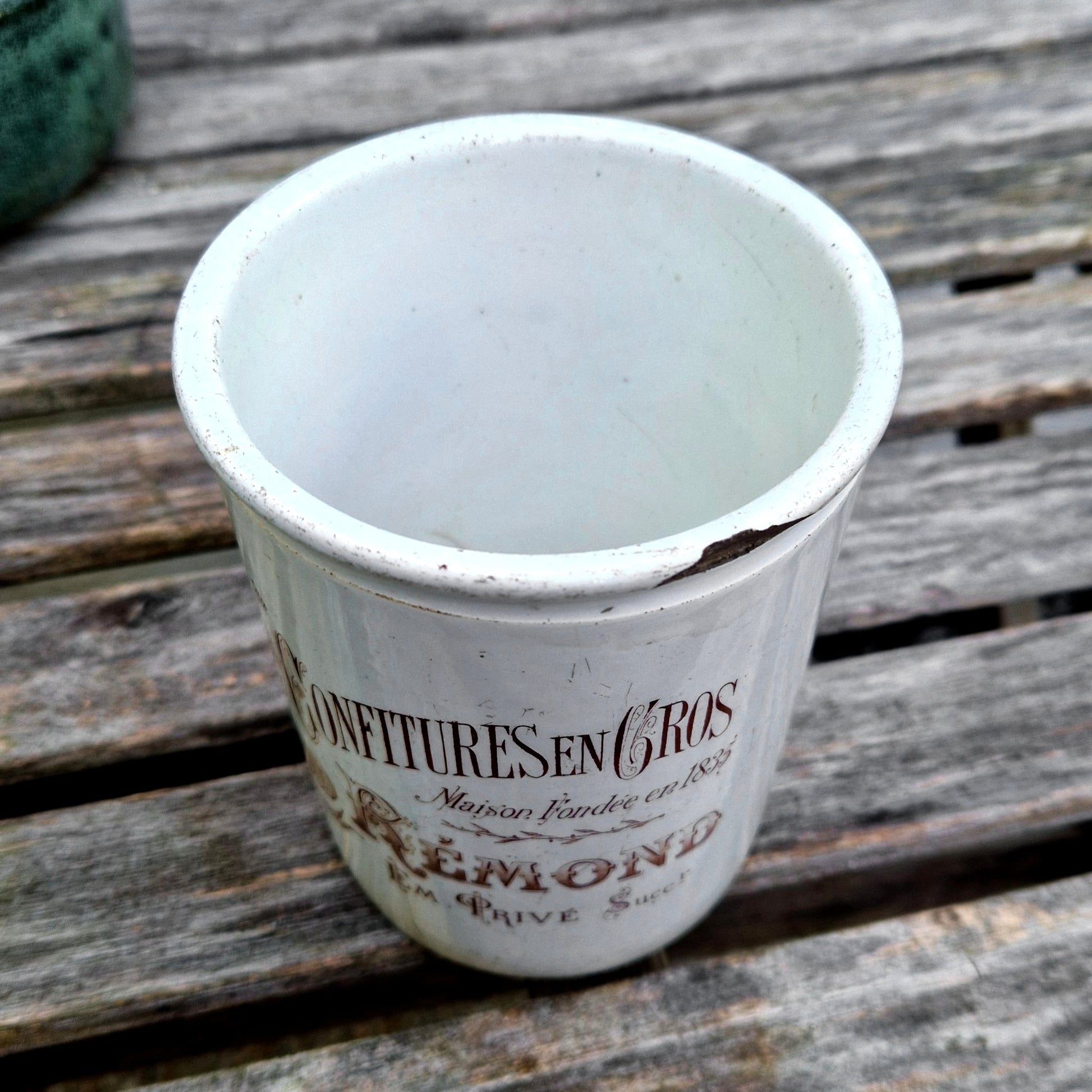 faience confiture jar luneville